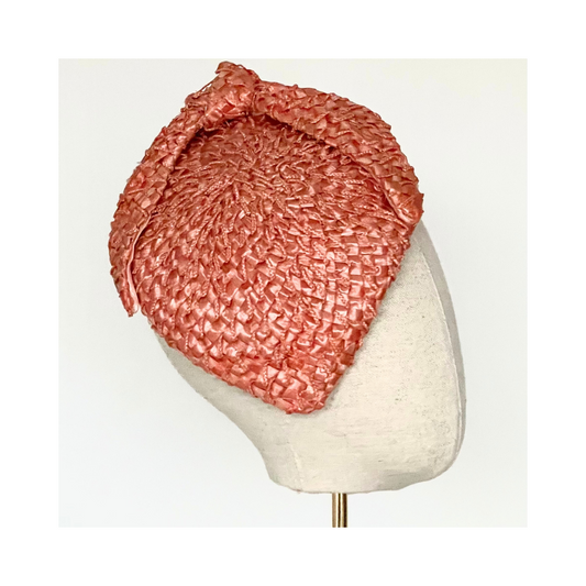 Vintage Swiss Straw Teardrop Percher with a Twist